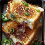 Roasted Jalapeno Popper Grilled Cheese