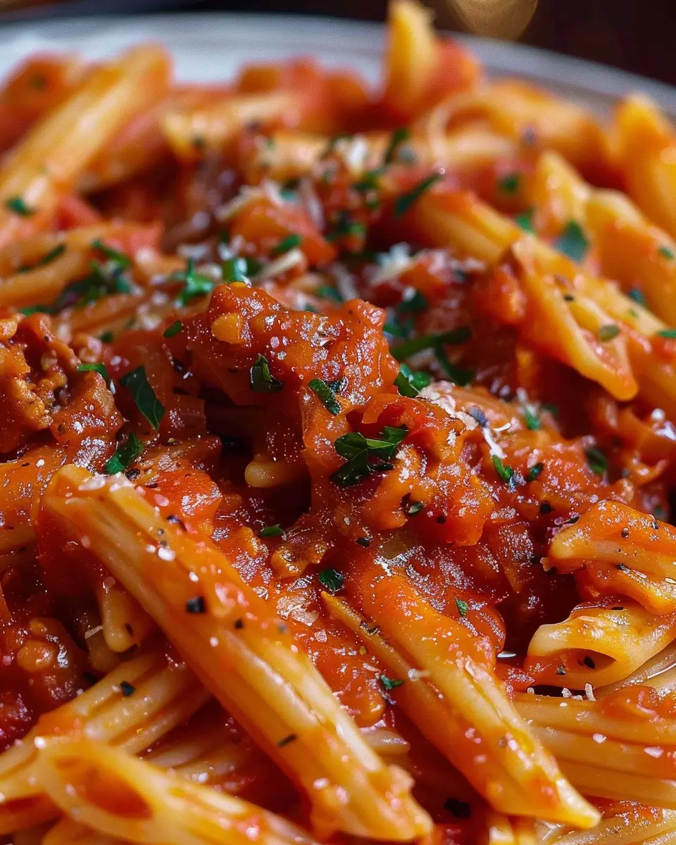 Spicy Arrabbiata: Easy Recipe with Turkey Bacon and Chicken Ham