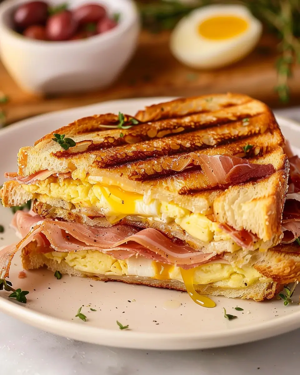 Prosciutto Egg Panini: Easy Recipe for a Flavorful Breakfast Delight