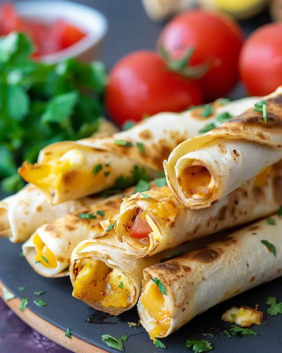 Air Fryer Breakfast Taquitos: Easy Turkey Bacon & Chicken Ham Delight
