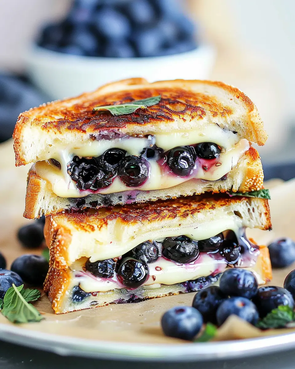 Gourmet Blueberry Grilled Cheese: An Indulgent Twist on Comfort Food