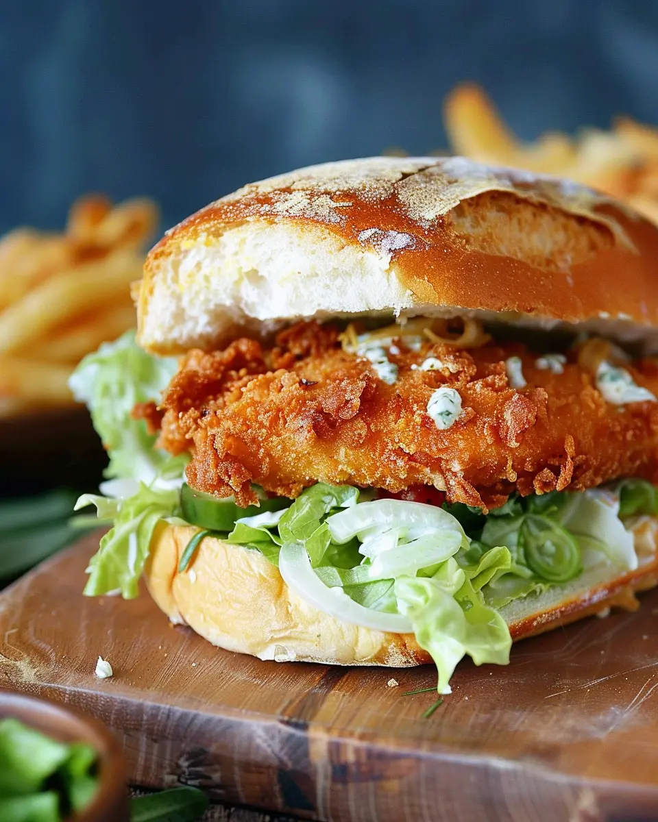 Crispy Chicken Caesar Sandwich with Turkey Bacon: A Delicious Twist