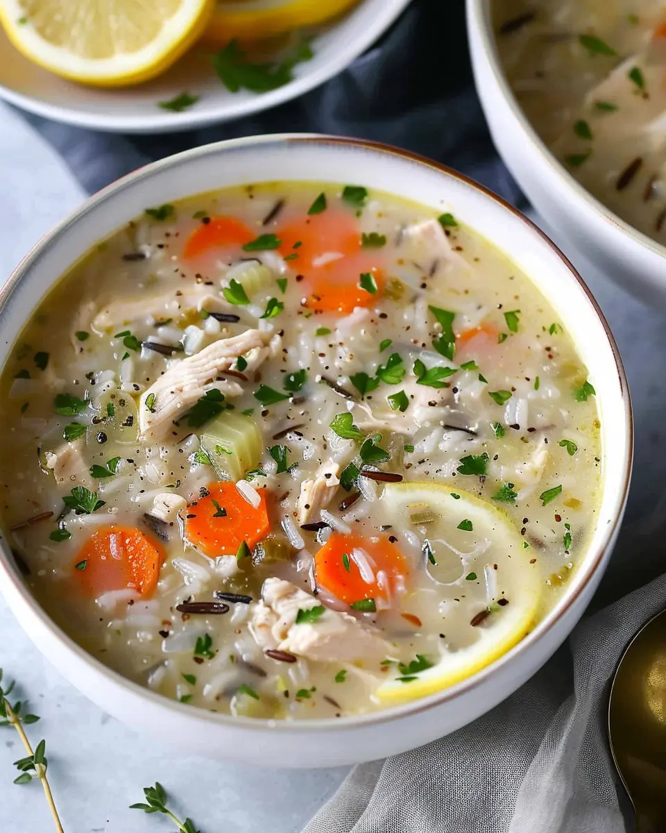 Lemon Chicken Wild Rice Soup: A Cozy, Healthy Comfort Bowl