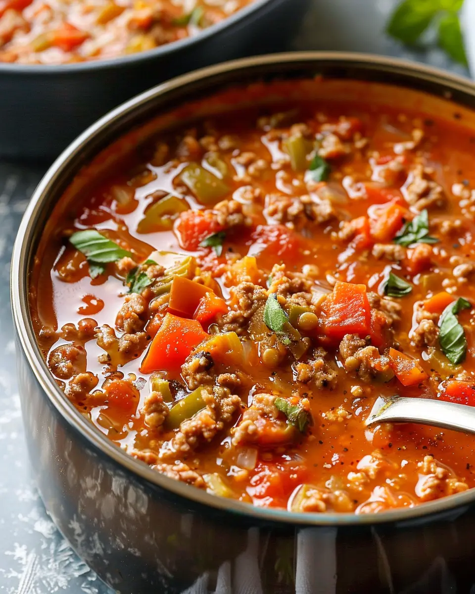 Easy Stuffed Pepper Soup: A Comforting Twist with Turkey Bacon