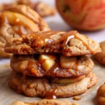 Rich and Chewy Caramel Apple Cookies
