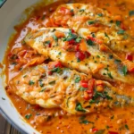 Quick Tilapia in Roasted Pepper Sauce