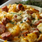 Cheesy Ranch Potatoes and Smoked Sausage