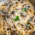 Mushroom Garlic Butter Pasta