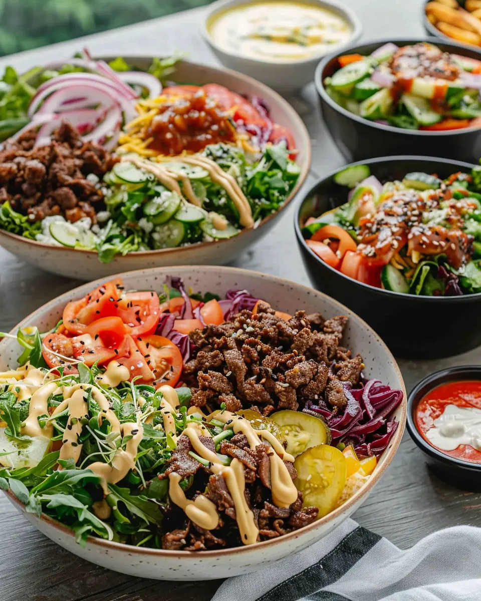 Burger bowls: Easy and Delicious Turkey Bacon Loaded Recipe