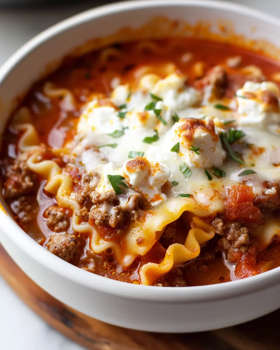 Best Lasagna Soup Recipe: Indulgent Comfort with Turkey Bacon and Chicken Ham