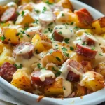 Cheesy Ranch Potatoes and Smoked Sausage