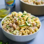 Dill Pickle Tuna Pasta Salad