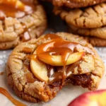Rich and Chewy Caramel Apple Cookies