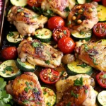 Sheet Pan Mediterranean Chicken & Zucchini