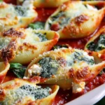 Easy Spinach and Ricotta Stuffed Shells