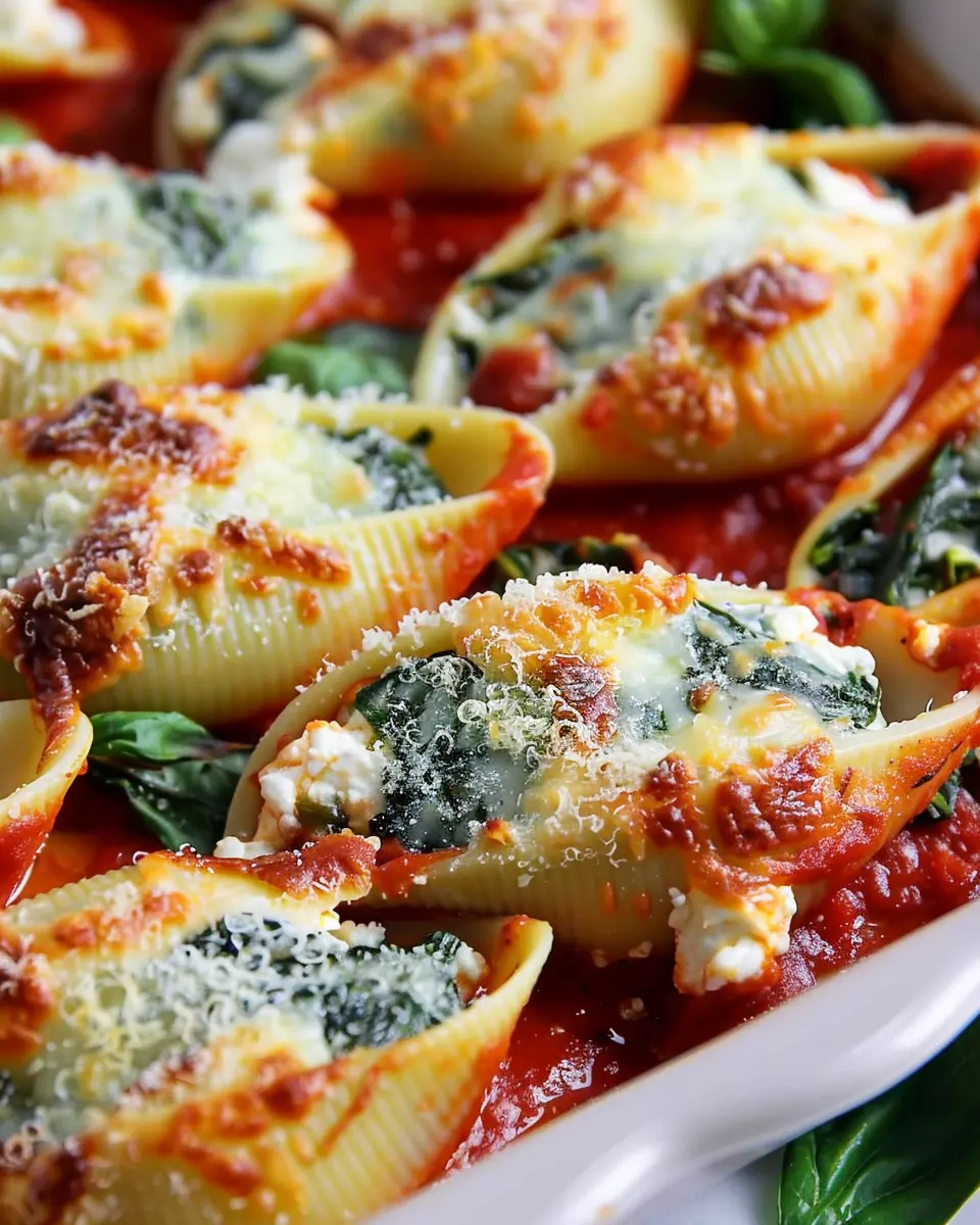 Easy Spinach and Ricotta Stuffed Shells: A Comforting Delight