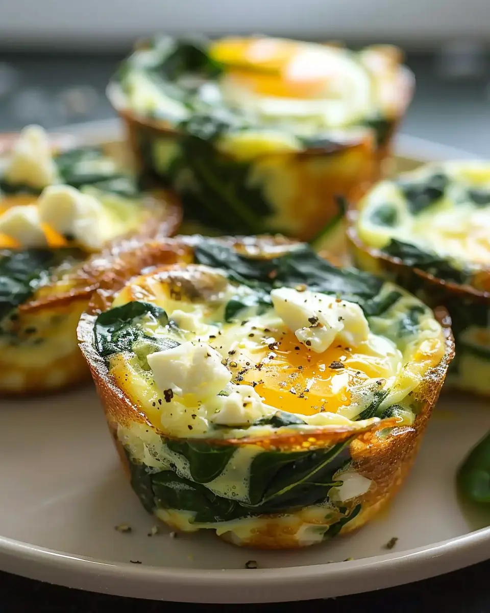 Quick & Healthy Egg Muffins with Spinach and Feta for a Nourishing Start