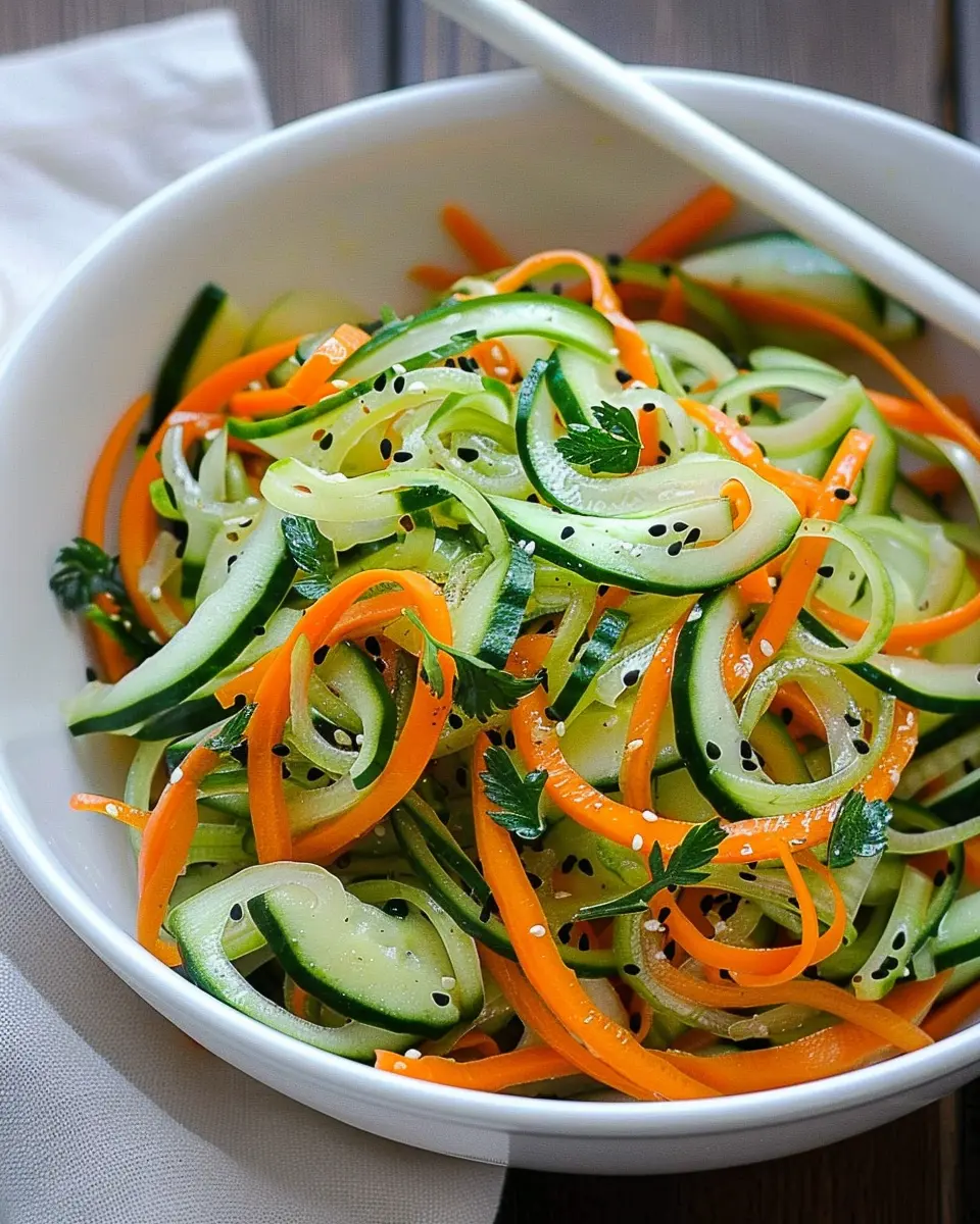 Cucumber Carrot Salad: Easy Refreshing Delight for Your Table