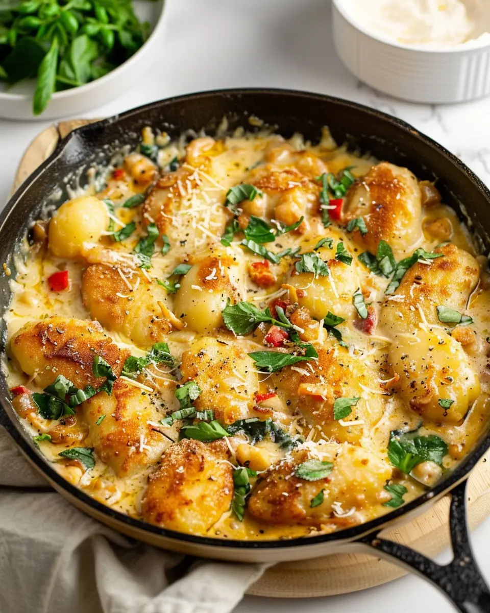 Garlic Chicken Gnocchi Skillet: A Quick and Cozy Dinner Delight