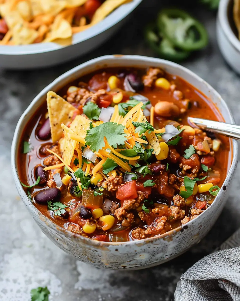 Easy Taco Soup: A Hearty, Healthy Twist with Turkey Bacon