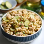 Dill Pickle Tuna Pasta Salad
