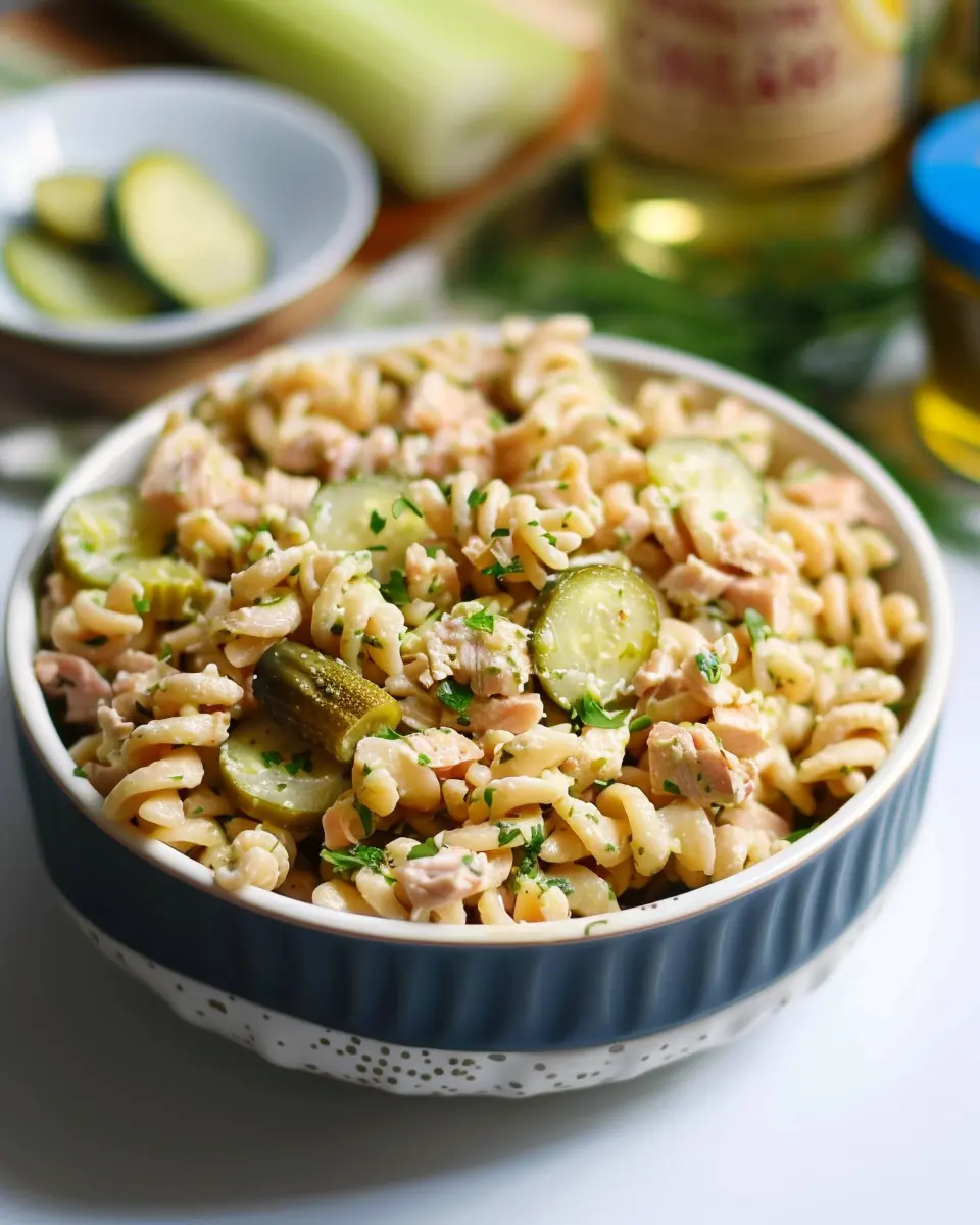 Dill Pickle Tuna Pasta Salad: Easy and Refreshing Anytime Meal