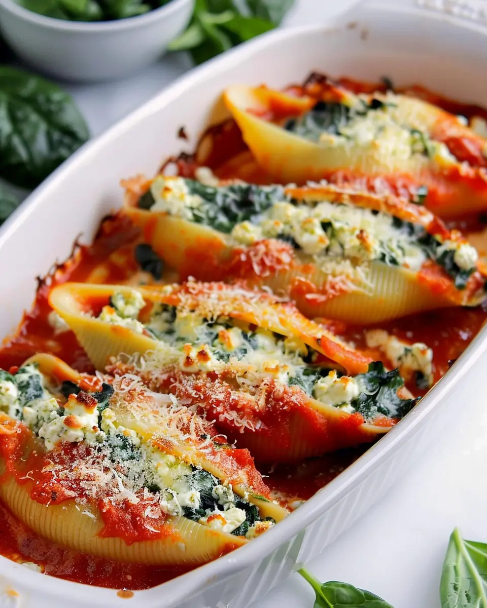 Easy Spinach and Ricotta Stuffed Shells for a Family Delight