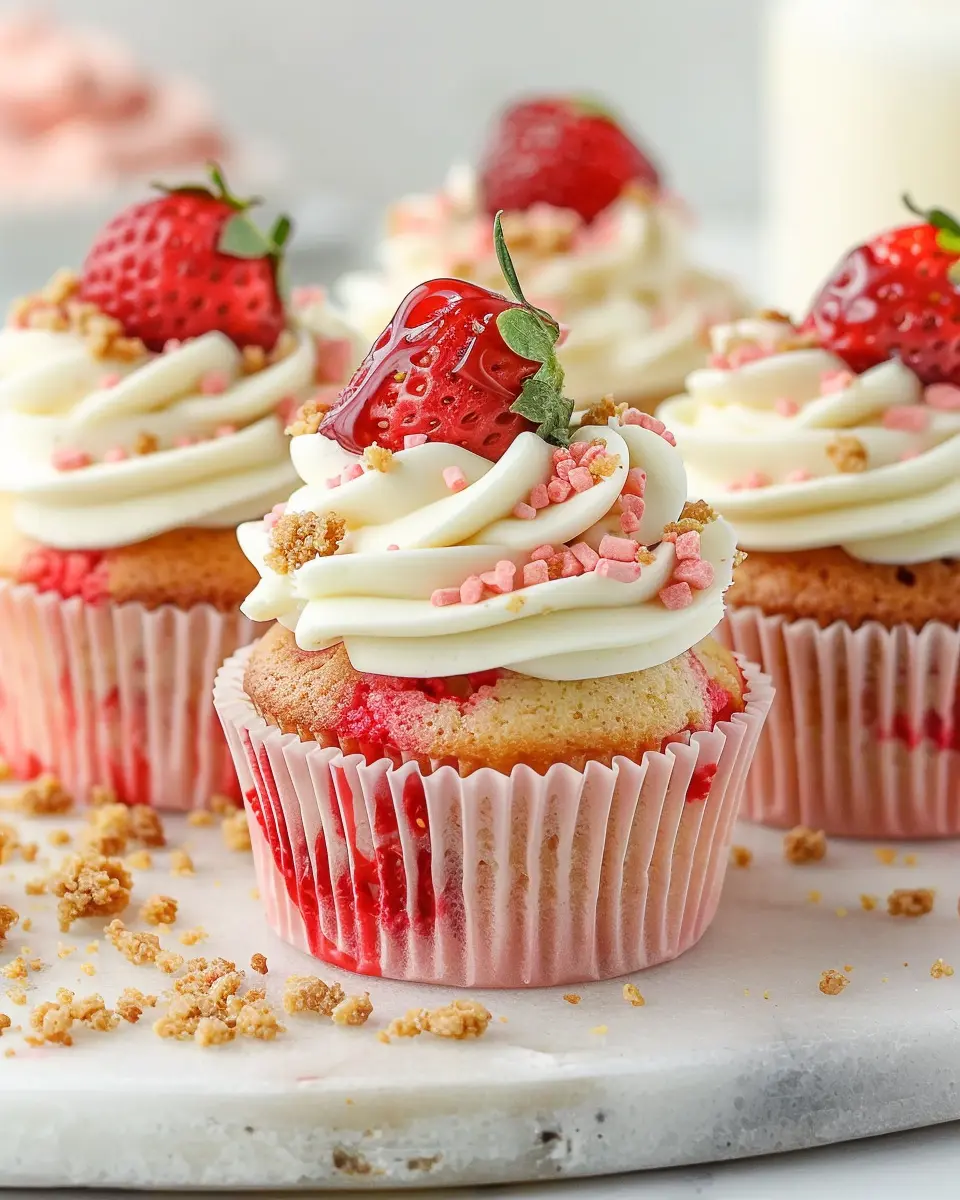 Strawberry Crunch Cupcakes: Easy and Delicious Twist on Classics