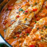 Quick Tilapia in Roasted Pepper Sauce