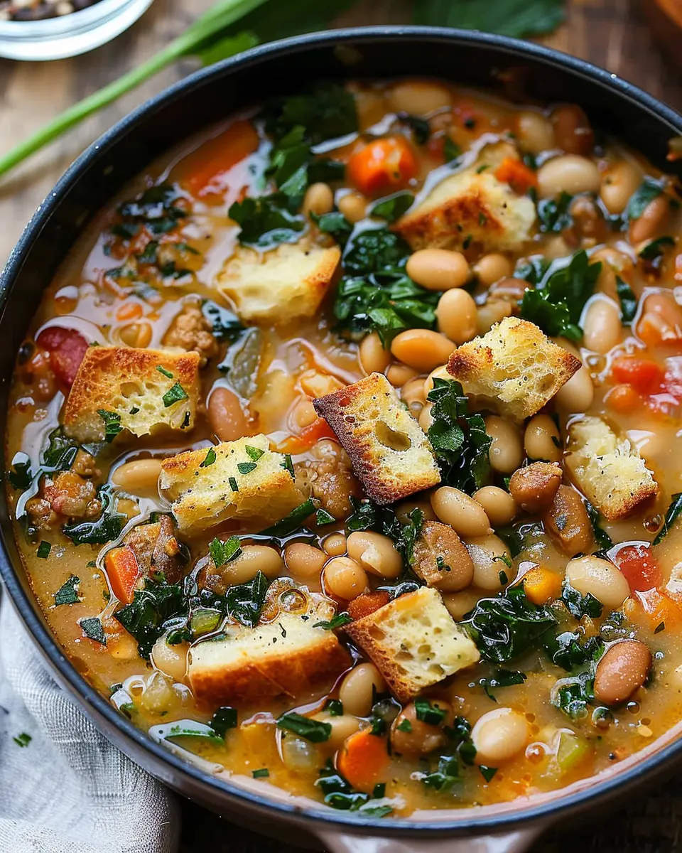 Tuscan White Bean Soup: Easy Comfort with Turkey Bacon Delight