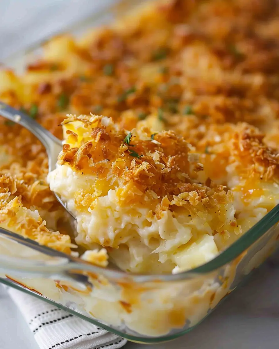 Funeral Potatoes Recipe: Indulgent Comfort with Turkey Bacon and Chicken Ham