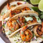 Cilantro Lime Shrimp Tacos with Creamy Slaw