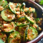 Cucumbers in Spicy Peanut Sauce