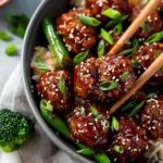 Easy Mongolian Meatballs