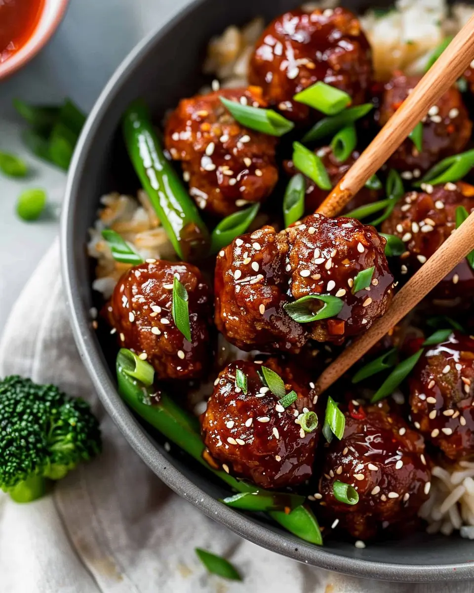 Easy Mongolian Meatballs: Juicy Beef and Turkey Bacon Delight