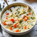 Lemon Chicken Orzo Soup
