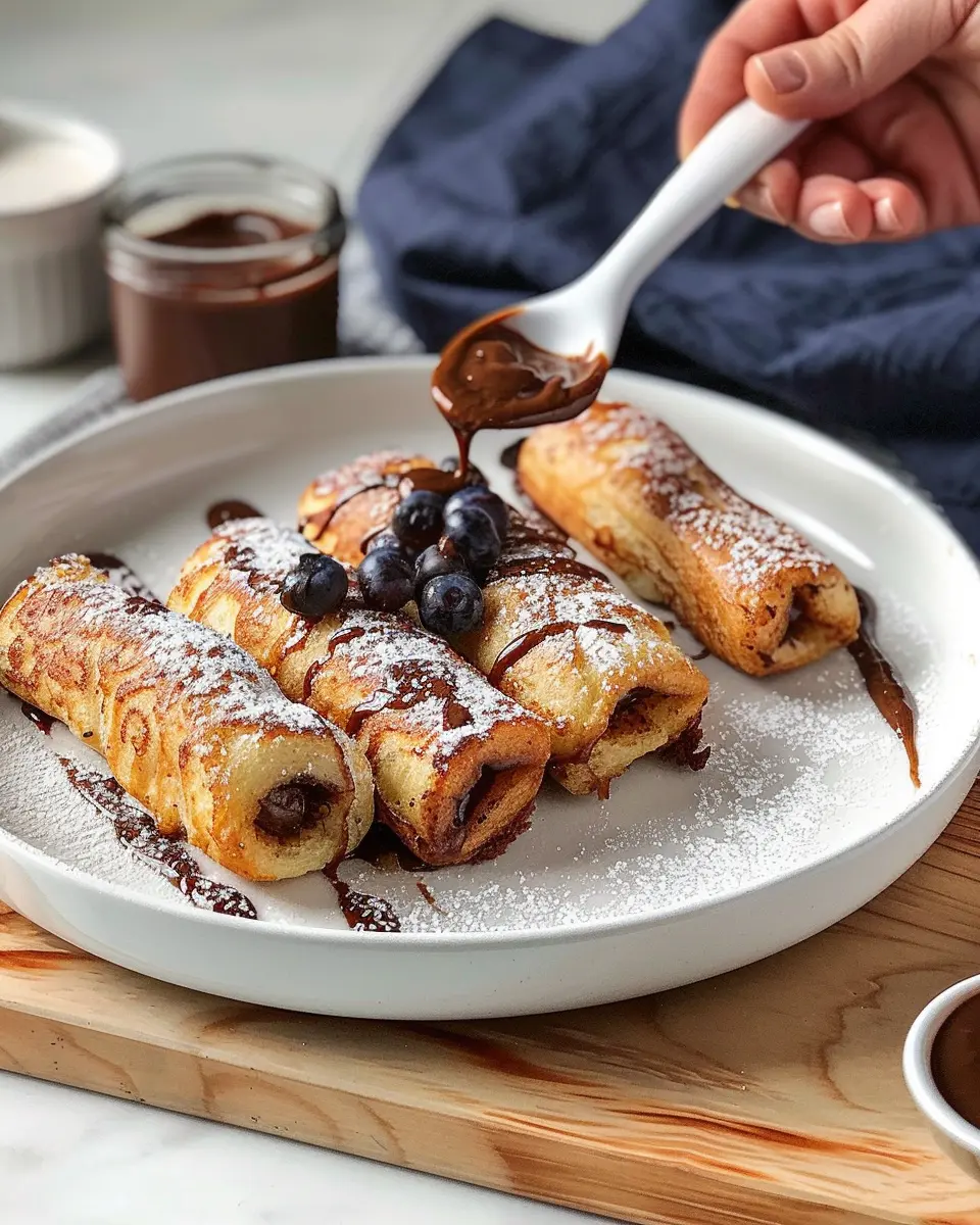 French Toast Rolls mit Nutella: Indulgent Breakfast Delight