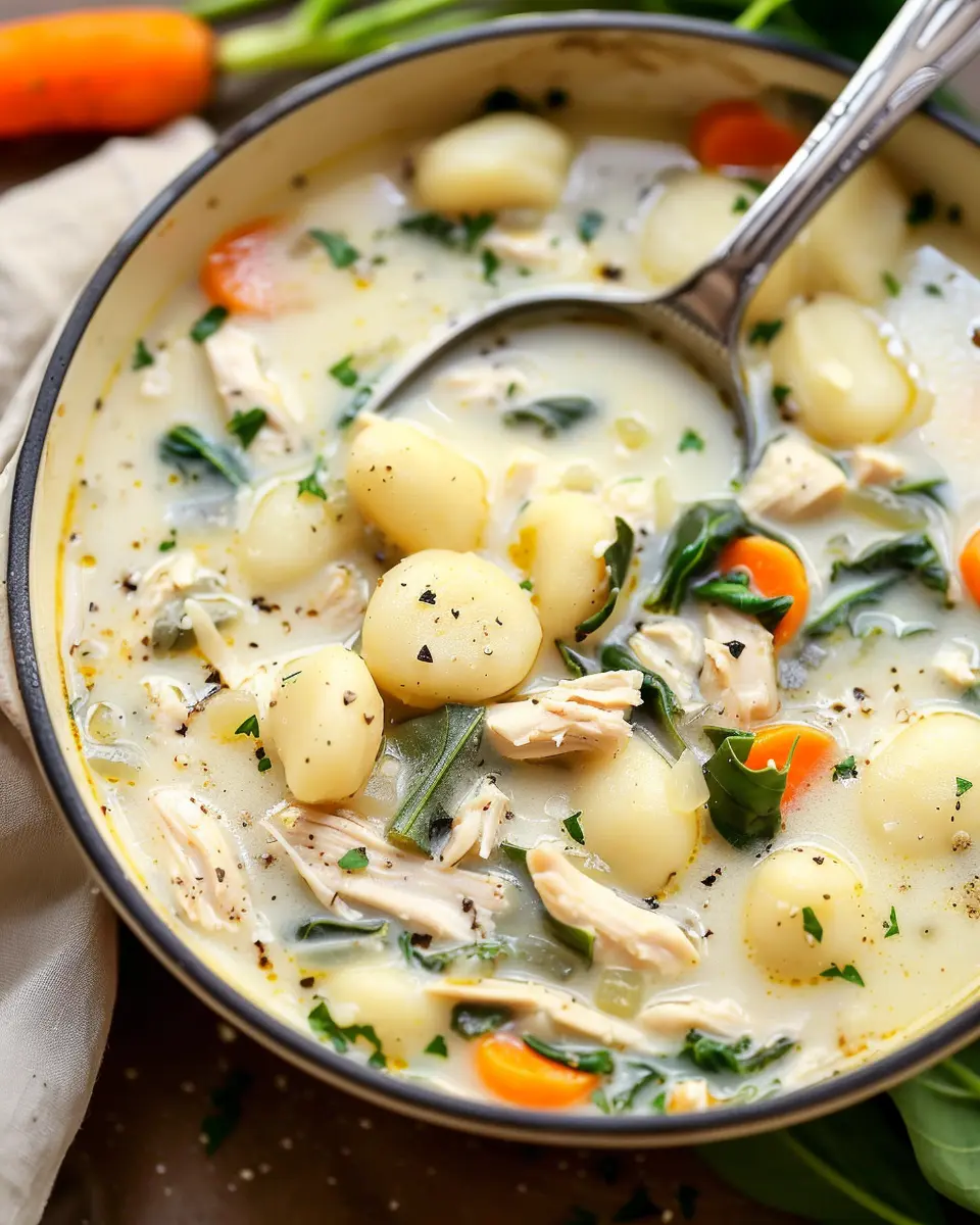 Easy Chicken Gnocchi Soup: A Cozy Twist with Turkey Bacon
