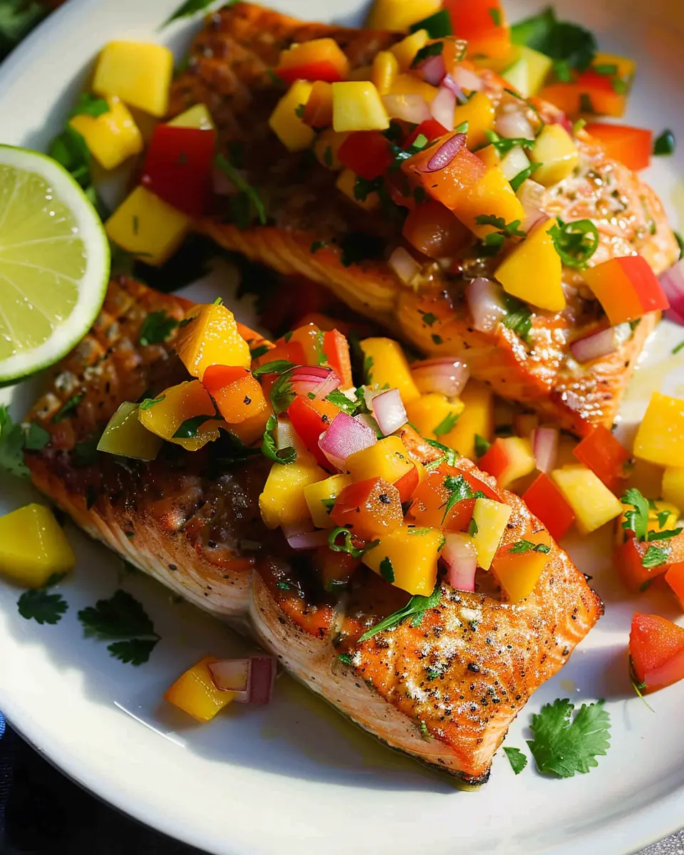 Salmon Recipe with Fresh Mango Salsa: A Juicy Delight for Home Cooks