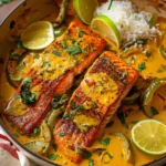 Caribbean Coconut Curry Salmon