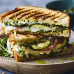 Grilled Cheese with Zucchini and Pesto