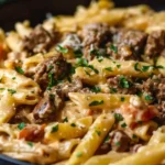 High Protein Creamy Beef Pasta Recipe for Quick Weeknight Dinners
