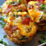Individual Tater Tot Breakfast Casserole Muffins