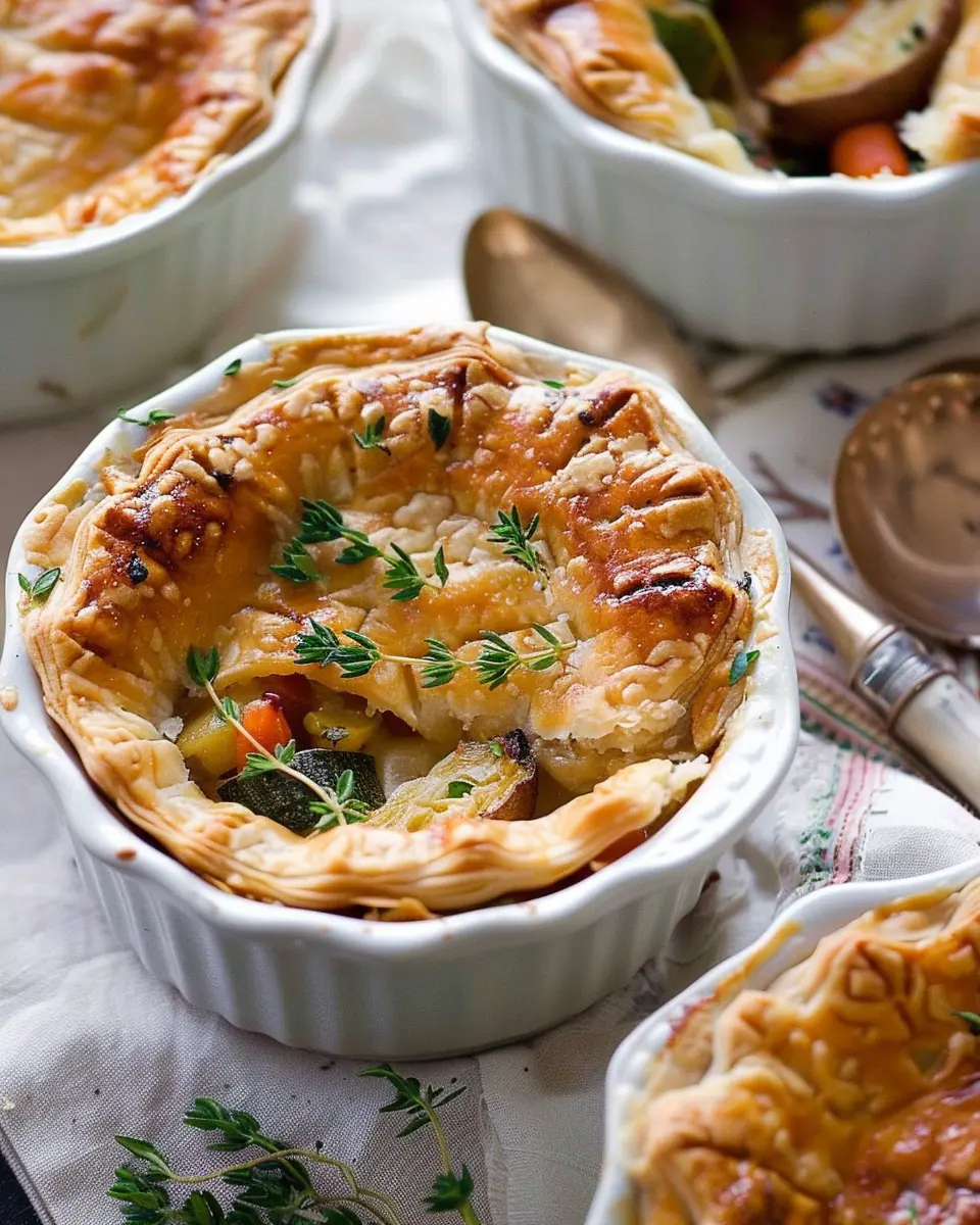 Roasted Root Vegetable Pot Pies: A Cozy and Indulgent Delight