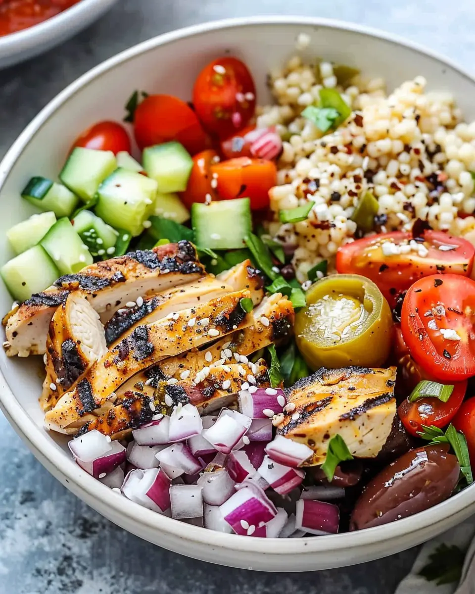 Greek Chicken Bowl: Easy and Flavorful Home-Cooked Delight