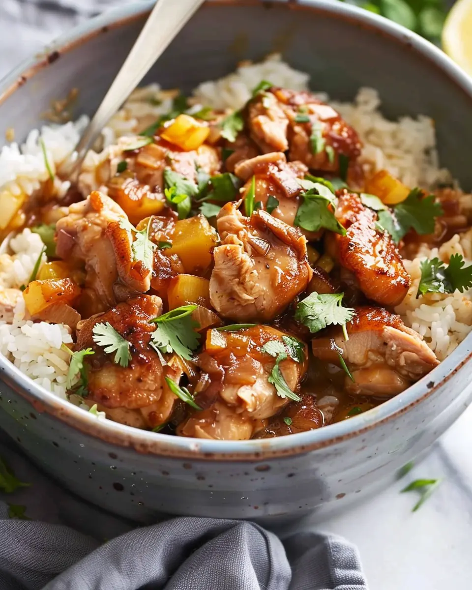 Sticky Coconut Chicken and Rice: A Delightfully Easy Recipe