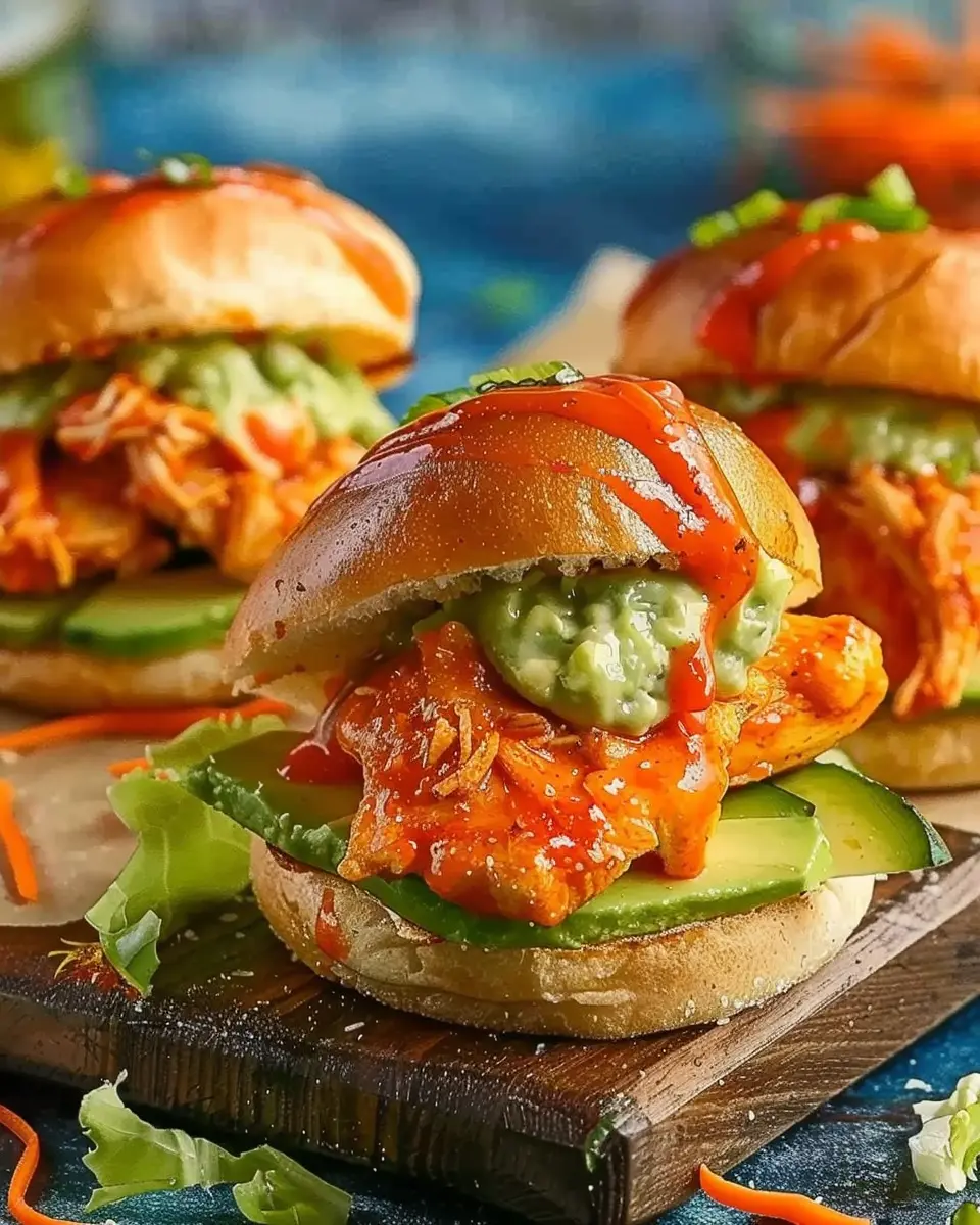 Avocado Buffalo Chicken Sliders: Easy and Deliciously Indulgent