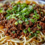 the Rich Flavors of Mongolian Ground Beef Noodles