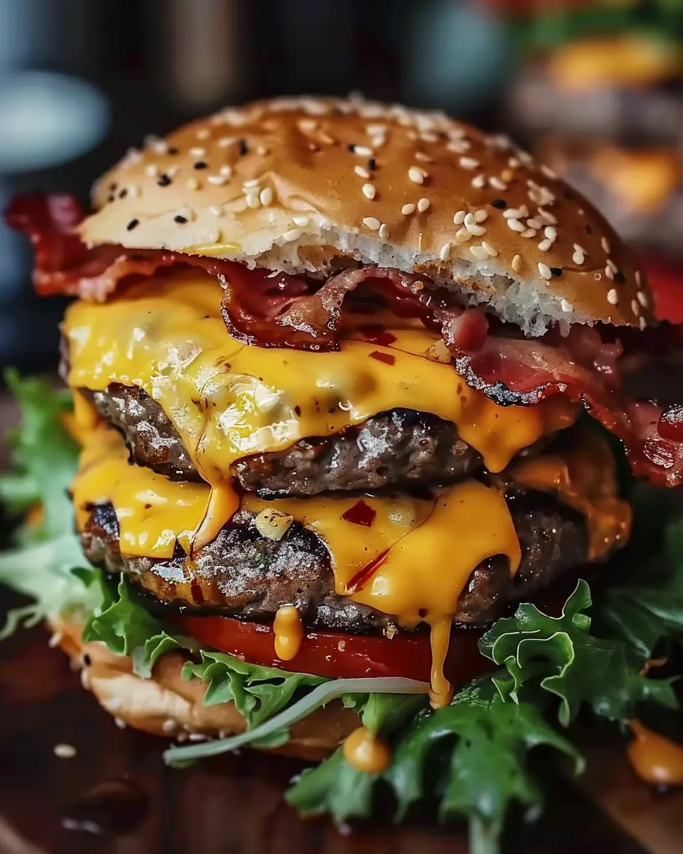 Crack Burgers: Indulgent Turkey Bacon and Chicken Ham Delight