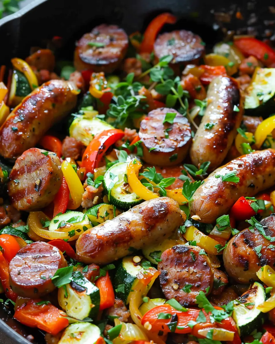 Sausage and Veggies Skillet: Easy One-Pan Delight for All